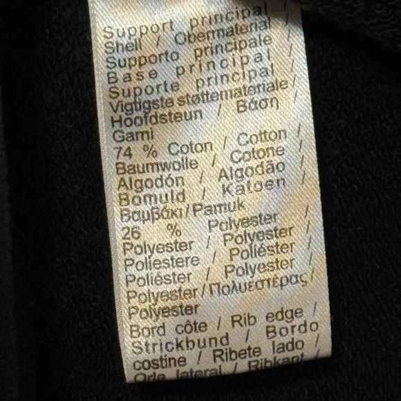 Men’s Lacoste Medium Black Hoodie with Crocodile and Logo - Picture 6 of 6